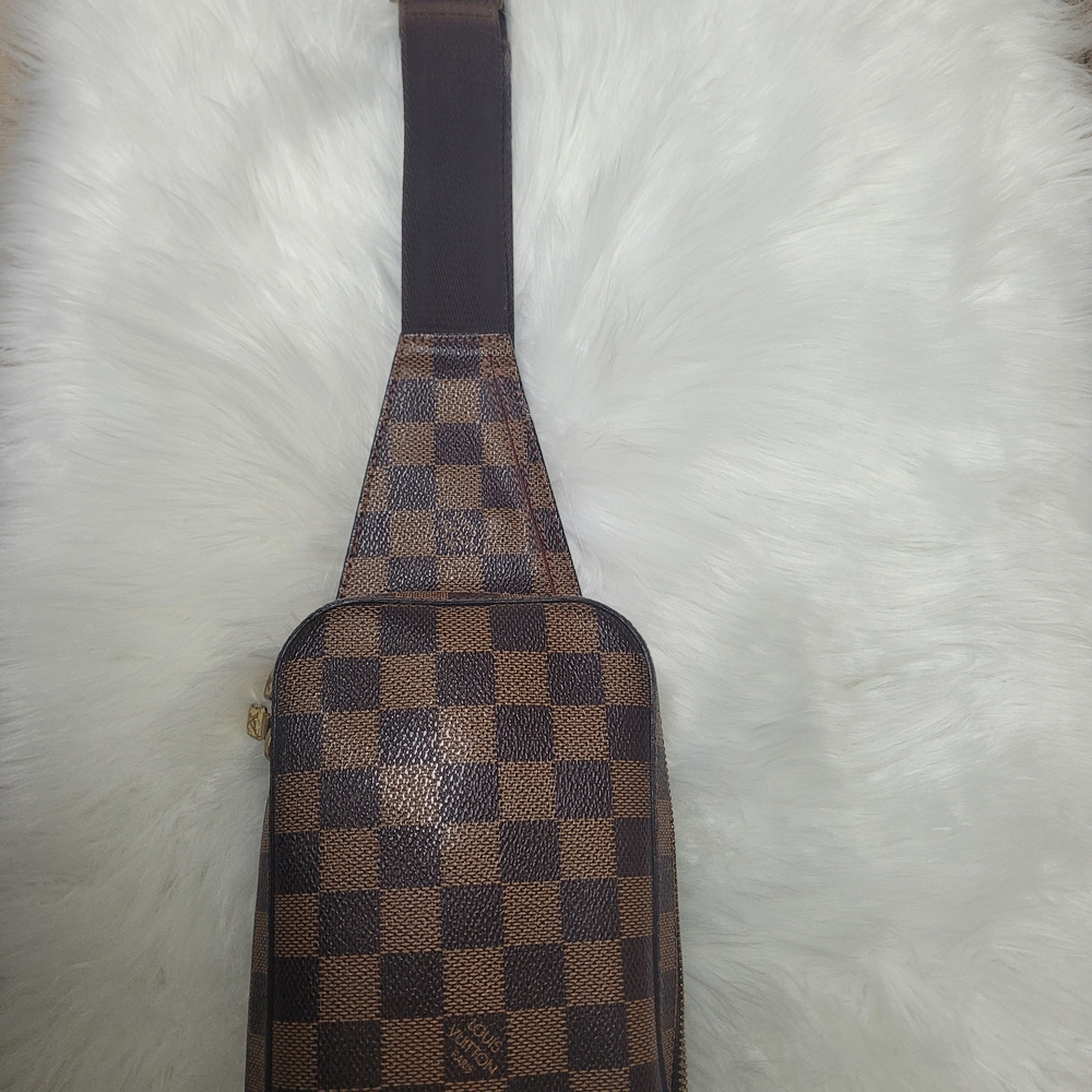 Louis Vuitton Brown Checkered Belt Bag